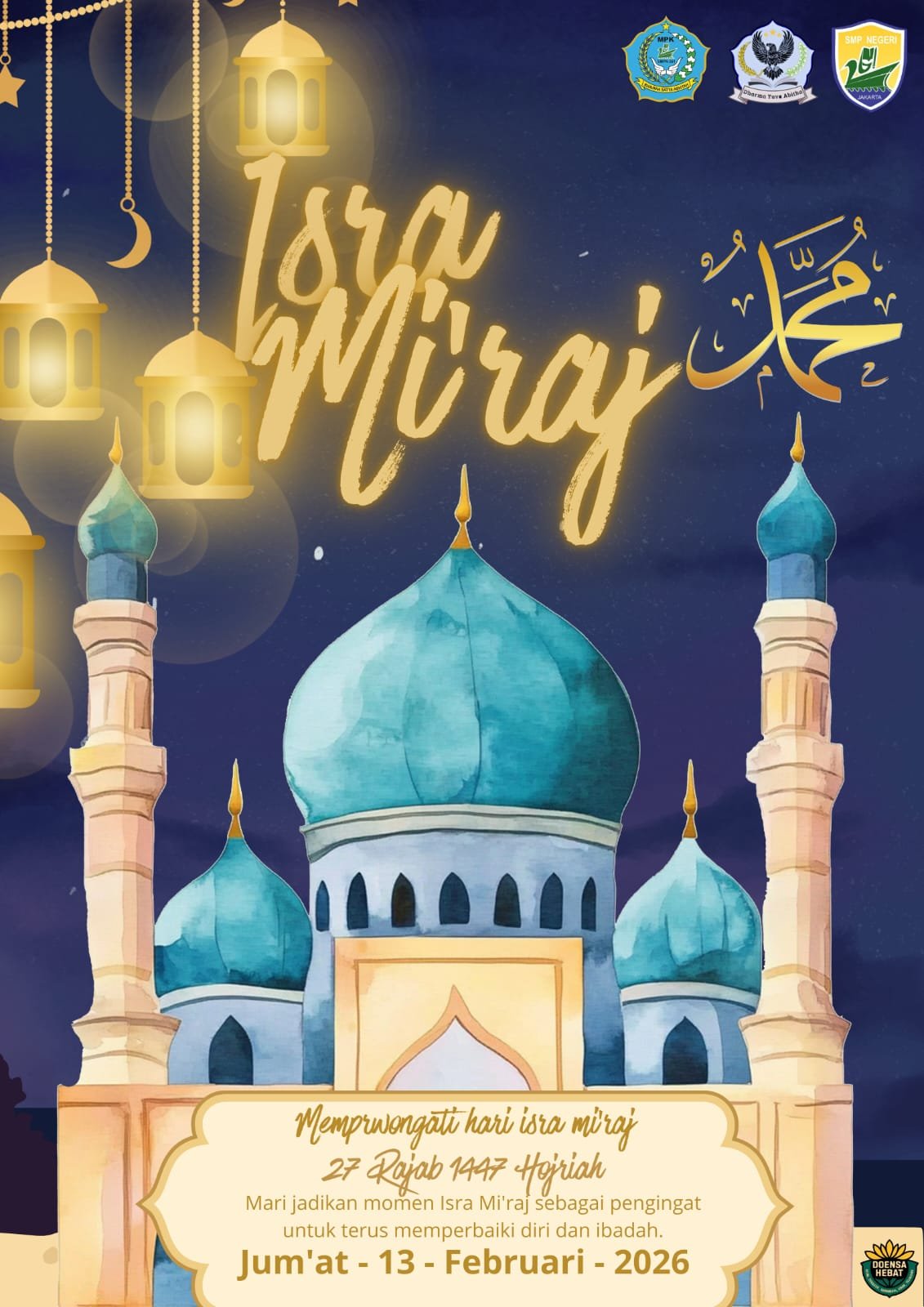 Keseruan Kegiatan Isra Mi'raj Tahun Ajaran 2025/2026 di SMP N 261 Jakarta